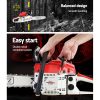 52CC Petrol Commercial Chainsaw Chain Saw Bar E-Start Pruning