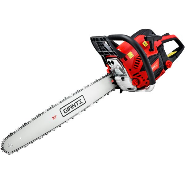 Chainsaw 58cc Petrol Commercial Pruning Chain Saw E-Start 22” Bar Top