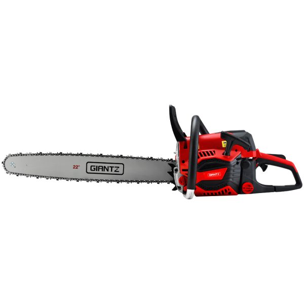 Chainsaw 58cc Petrol Commercial Pruning Chain Saw E-Start 22” Bar Top