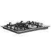 Gas Cooktop 60cm 4 Burner Ceramic Glass Cook Top Stove Hob Cooker LPG NG – Model 2, Steel