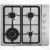 Gas Cooktop 60cm 4 Burner Ceramic Glass Cook Top Stove Hob Cooker LPG NG – Model 2, Steel