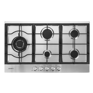 Gas Cooktop 90cm 5 Burner Stove Hob Cooker Kitchen NG LPG