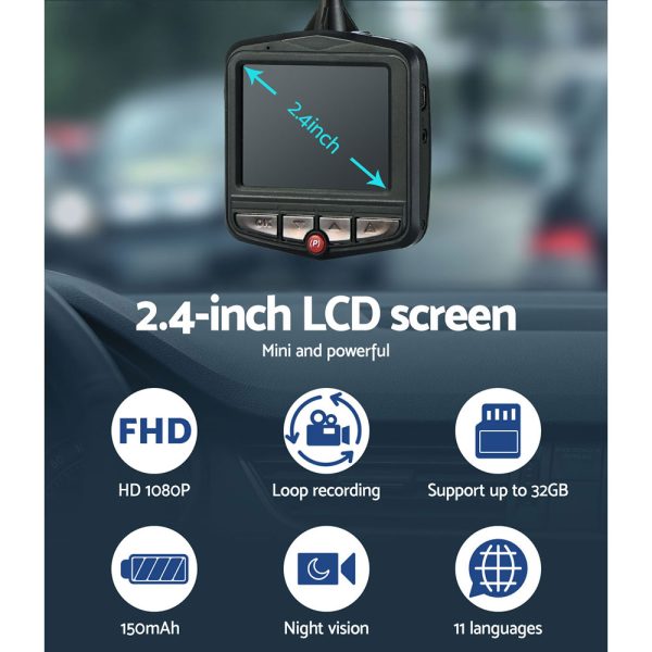 Dash Camera 1080P 2.4″ Front View,Dash Camera 1080P 2.4″ Front View Cam Car Video Recorder Night Vision