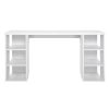 Computer Desk Bookshelf White 150CM