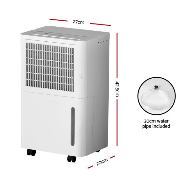 Devanti Dehumidifier 12L Air Purifier White