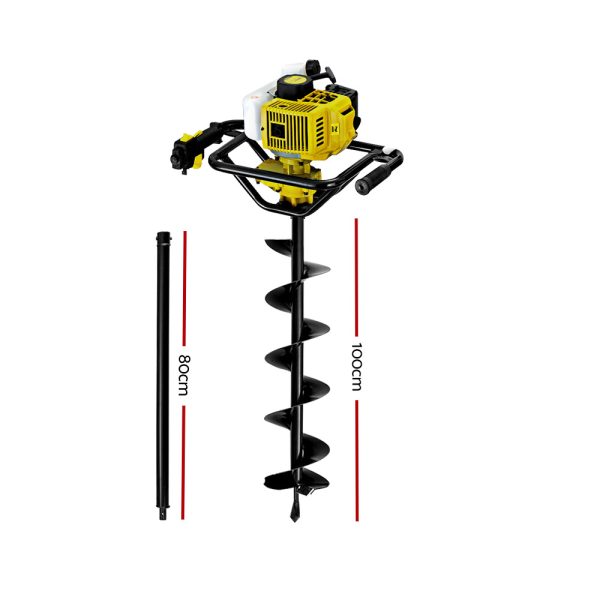 92CC Petrol Post Hole Digger Auger Drill Borer Fence Earth Power – AUG200