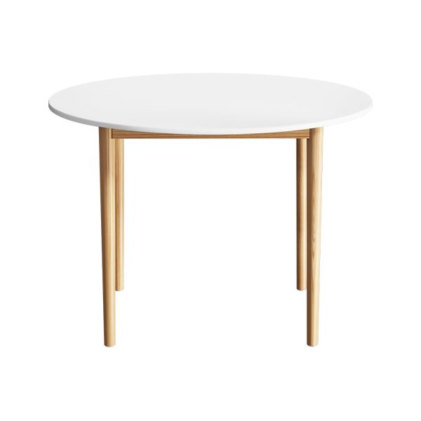 Dining Table Round White 108CM Diameter Demi