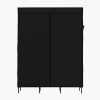 Clothes Wardrobe Closet Storage Large Portable Organiser with Shelf – Black