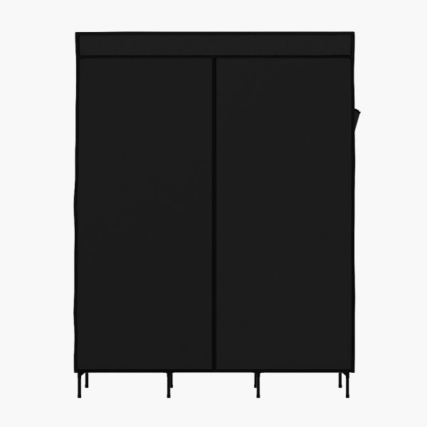 Clothes Wardrobe Closet Storage Large Portable Organiser with Shelf – Black