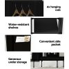 Clothes Wardrobe Closet Storage Large Portable Organiser with Shelf – Black