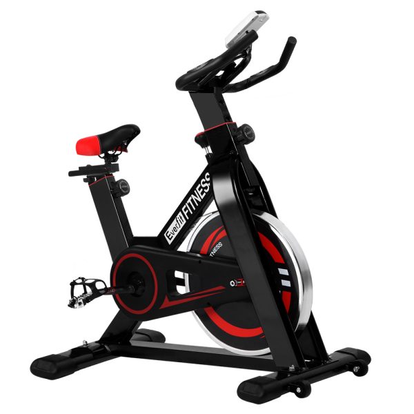 Spin Exercise Bike Cycling Fitness Commercial Home Workout Gym Black