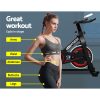 Spin Exercise Bike Cycling Fitness Commercial Home Workout Gym Black