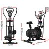 Elliptical Cross Trainer Exercise Bike Bicycle Home Gym Fitness Machine Running Walking – 6 in 1