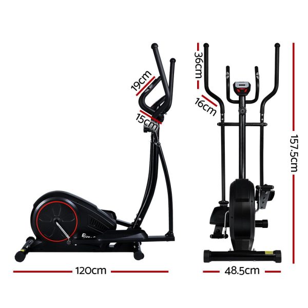 Elliptical Cross Trainer Exercise Bike Fitness Equipment Home Gym Black