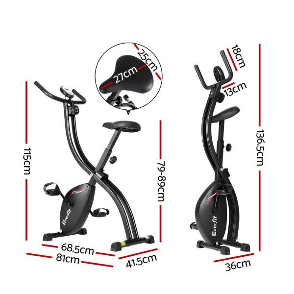 Exercise Bike X-Bike Folding Magnetic Bicycle Cycling Flywheel Fitness Machine