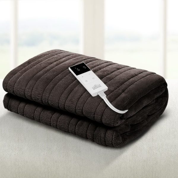 Bedding Electric Throw Blanket – Chocolate