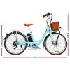 26 inch Electric Bike City Bicycle eBike e-Bike Urban Bikes – Blue