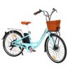 26 inch Electric Bike City Bicycle eBike e-Bike Urban Bikes – Blue