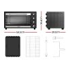 Electric Convection Oven Bake Benchtop Rotisserie Grill – 56 L