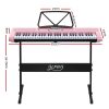 61 Keys Electronic Piano Keyboard Digital Electric w/ Stand Lighted Pink