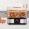 Food Dehydrator with Trays – Silver – 5 Trays