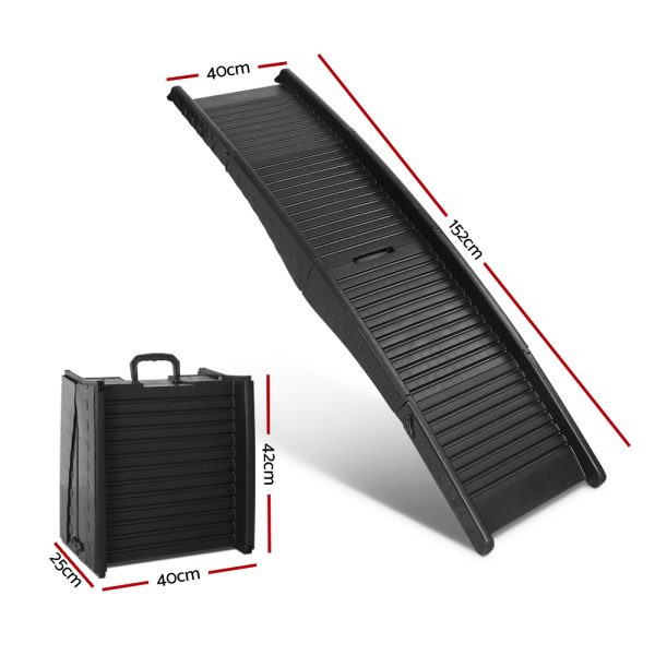 Dog Ramp Pet Stairs Steps For Car SUV Ladder Travel Foldable Portable