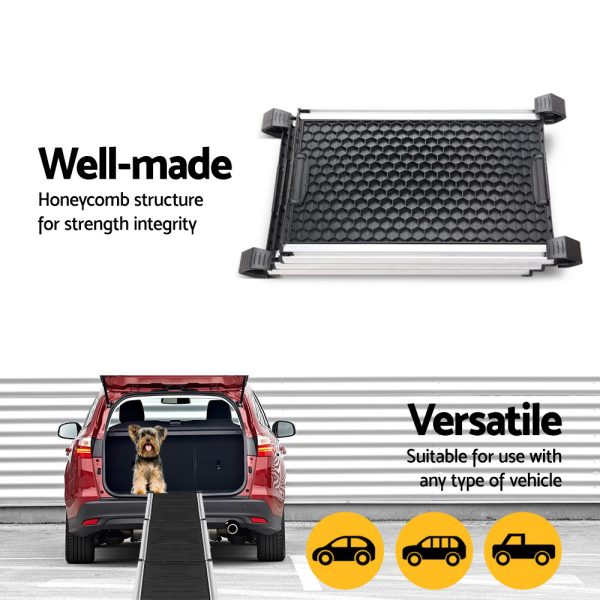 Dog Ramp Pet Stairs Steps Car SUV Foldable Portable Ladder Adjustable