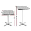 Outdoor Bar Table Indoor Furniture Adjustable Aluminium