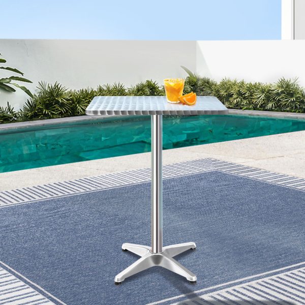 Outdoor Bar Table Indoor Furniture Adjustable Aluminium