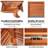 Outdoor Storage Bench Box 210L Wooden Patio Furniture Garden Chair Seat