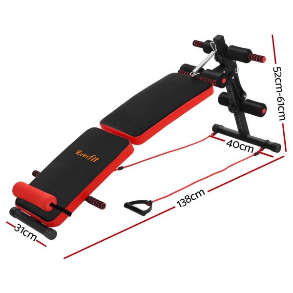 Adjustable Sit Up Bench Press Weight Gym Home Exercise Fitness Decline