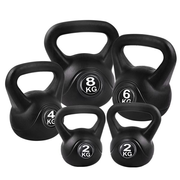 22kg Kettlebell Set Weight Lifting Kettlebells Bench Dumbbells Gym Home