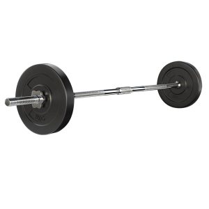 Barbell Weight Set Plates Bar Bench Press Fitness Exercise Home Gym 168cm