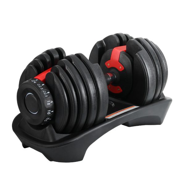 Adjustable Dumbbell Dumbbells Weight Plates Home Gym Fitness Exercise – 1