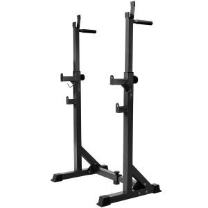 Squat Rack Pair Fitness Weight Lifting Gym Exercise Barbell Stand