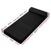 Barnoldswick Bedding Folding Foam Mattress Portable Sofa Bed Mat Air Mesh Fabric Black – SINGLE