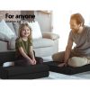 Barnoldswick Bedding Folding Foam Mattress Portable Sofa Bed Mat Air Mesh Fabric Black – SINGLE