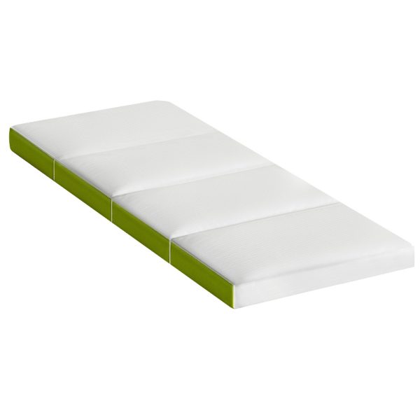 Bedding Foldable Mattress Folding Foam Single Green