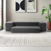 Bedding Foldable Mattress Folding Foam Sofa Bed Chair Grey