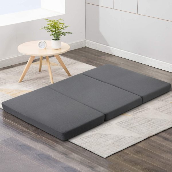 Bedding Foldable Mattress Folding Foam Double Grey