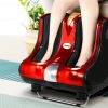 Foot Massager Ankle Calf Leg Massagers Shiatsu Kneading Rolling – Red