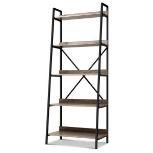 Bookshelf Metal Bookcase Bookshelves Oak Book Shelf Display Storage