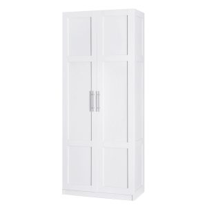 2 Door Buffet Sideboard Cupboard Cabinet Pantry White