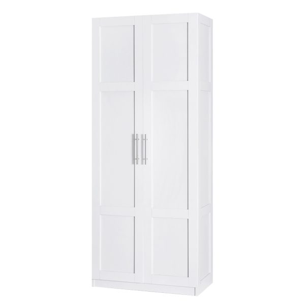 2 Door Buffet Sideboard Cupboard Cabinet Pantry White