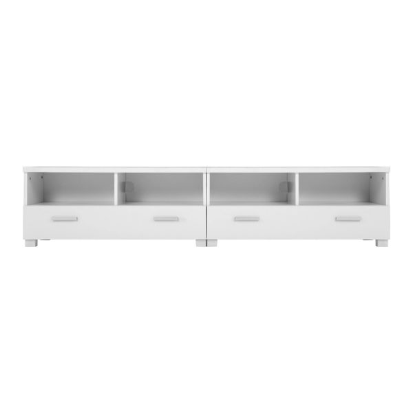 TV Stand Entertainment Unit with Drawers – White