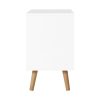 Bedside Table 2 Drawers – BODEN White