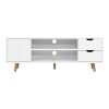 Artiss TV Cabinet Entertainment Unit 120cm White Larin