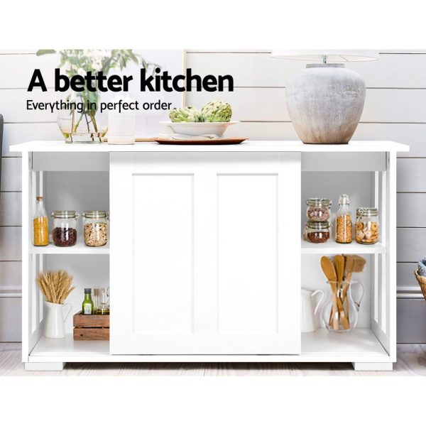 Buffet Sideboard Sliding Doors – SERA White