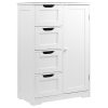 Bathroom Cabinet Storage Drawers White