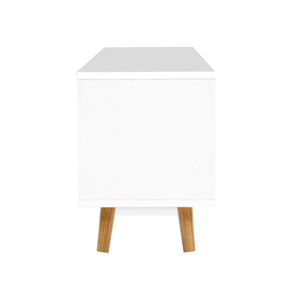 Wooden Entertainment Unit – White & Wood